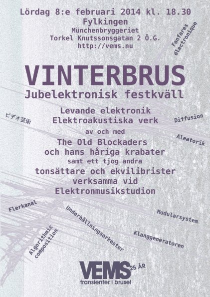 Vinterbrus - Jubelektronisk festkväll