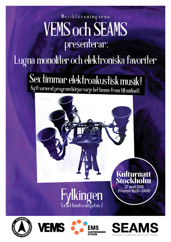 Elsvets Kulturnatt Stockholm 2019 Affisch